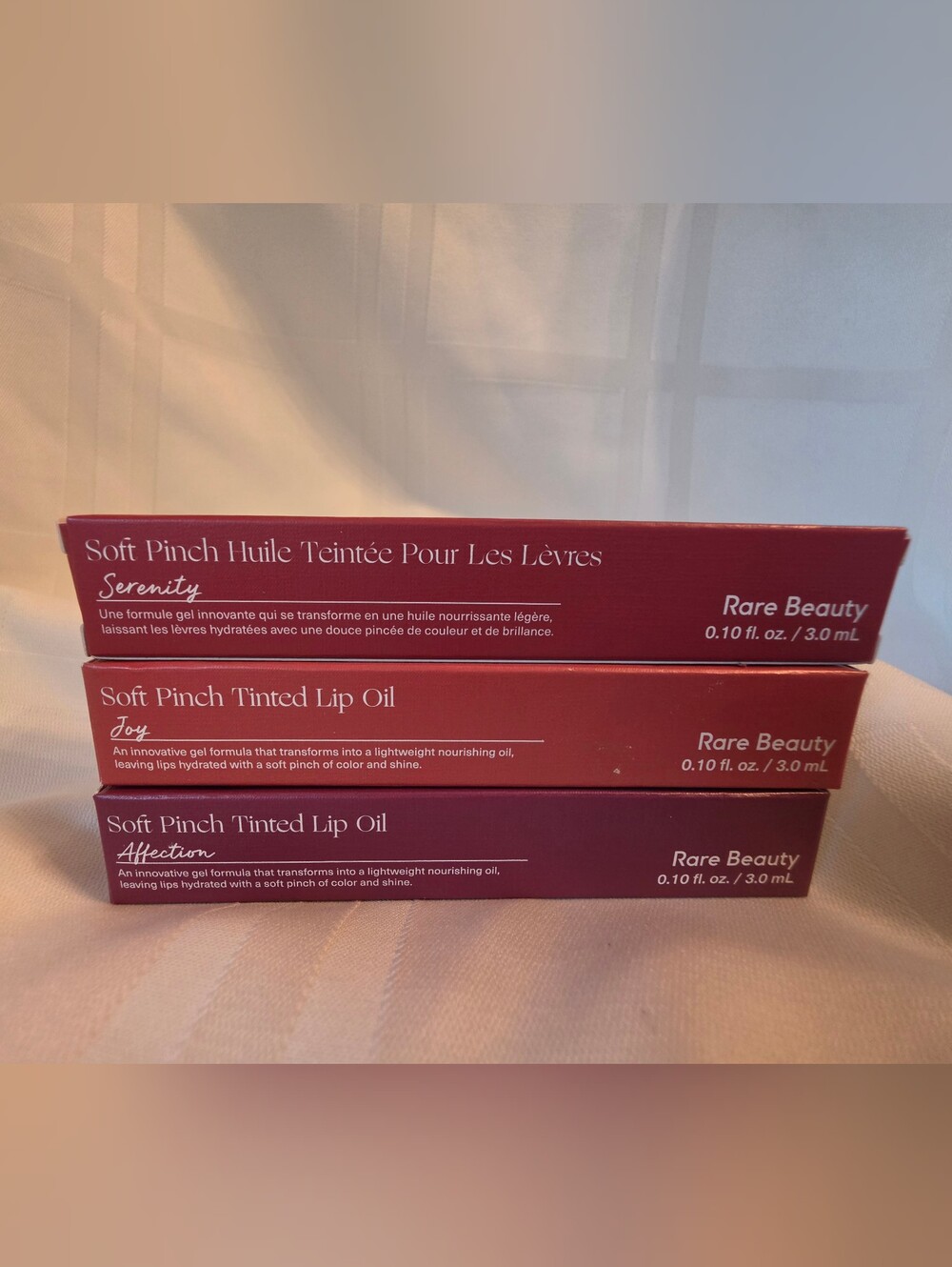 Rare Beauty Soft Pinch Tinted Lip Oil Trio - Red and Pink Shades